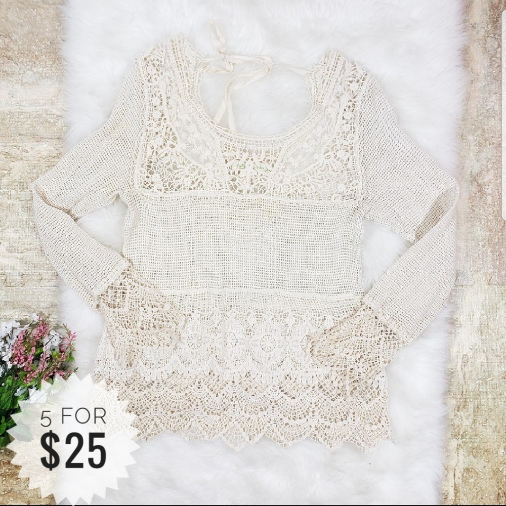 SOLD-Anthropologie Staring At Stars Crochect F08 - Picture 1 of 8